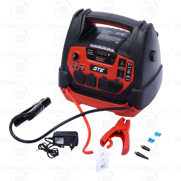 GTE-P204 Устройство пусковое 12-15V 1250А 18000мА/ч (power bank) инвертор с компрессором